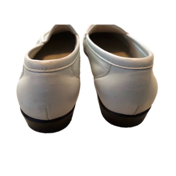 SAS Tripad Comfort white Leather Slip On Loafers Moc Toe Womens Shoes Size 7.5 - Picture 5 of 7